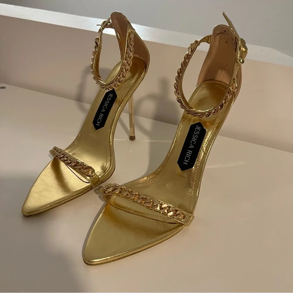 Jessica Rich Monaco Sandals Gold size 37 - Picture 1 of 9
